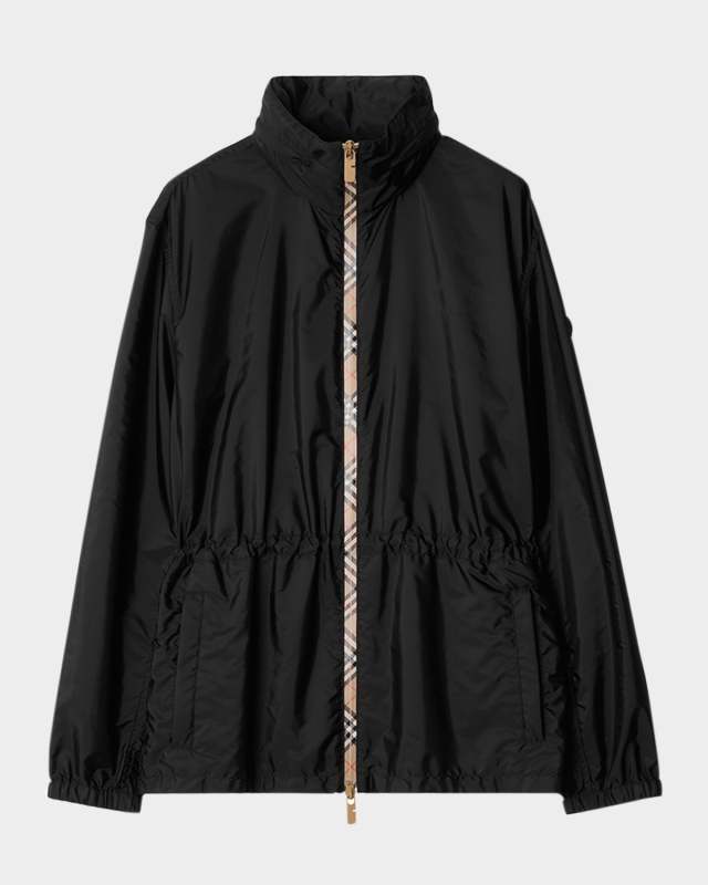 Blackpool Check-Trim Technical Zip Jacket